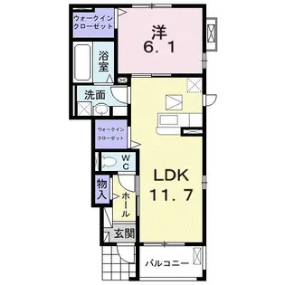Comfort NarawaII【1階】の間取り