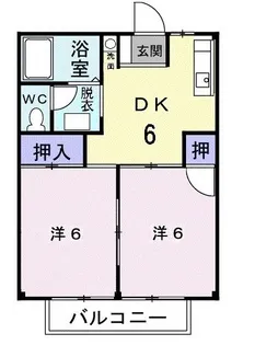 サンライズ寿【2階】の間取り