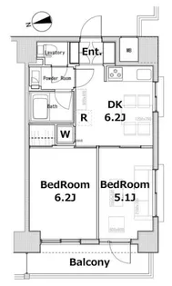 ソサエティ蔵前【2階】の間取り