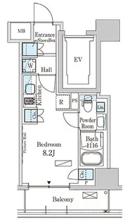 パークアクシス横濱高島町【3階】の間取り