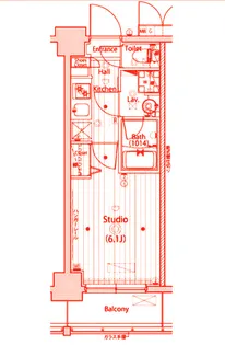ガーラ横濱関内グランドステージ【8階】の間取り