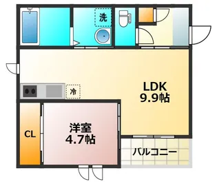 レガリストSJ花畑【3階】の間取り