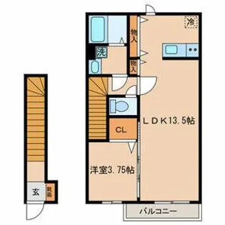 ローズコート新江古田【2階】の間取り