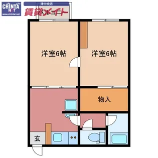 コーポTOKI【1階】の間取り