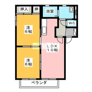 クレアールI【2階】の間取り