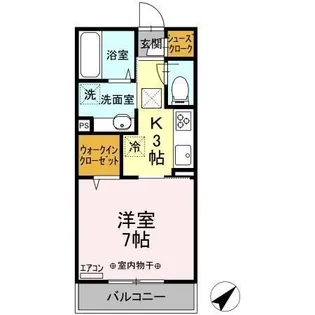 グラディート妙典【2階】の間取り