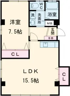 アーバン中央【3階】の間取り