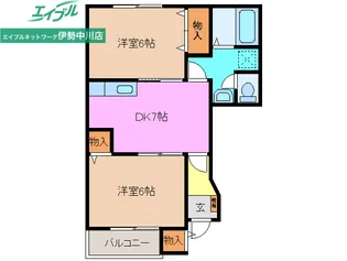 ベル・エトワール A棟【1階】の間取り