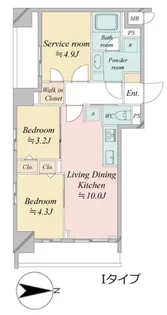 ドゥーエ王子神谷【5階】の間取り