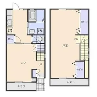 アークトゥルスB【1階】の間取り