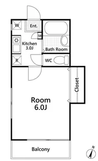 メゾンAT上板橋【2階】の間取り