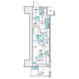 デュオステージ藤沢【9階】の間取り