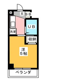 ルミエール白山【5階】の間取り