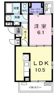 セイビーコート【2階】の間取り