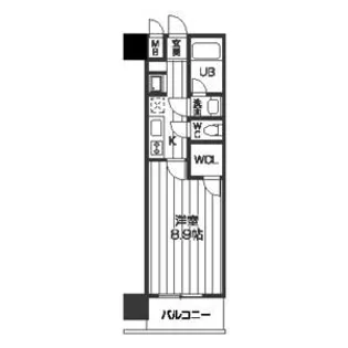 レジディア京町堀【2階】の間取り