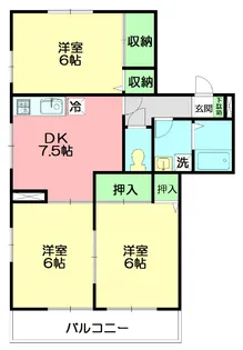 ファミール鵠沼【2階】の間取り