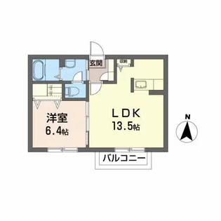 メダリアス A【1階】の間取り