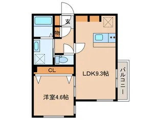 アリシア相模大野【2階】の間取り