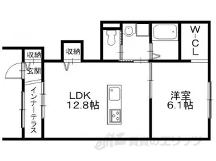 メゾン ベイリーフ【1階】の間取り