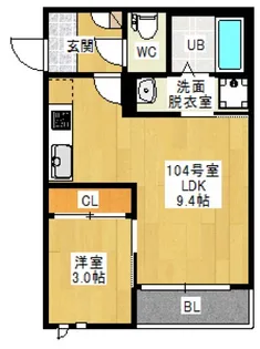 GRANDTIC 五日市 HARU (旧 GR 五日市4)【1階】の間取り