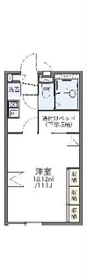 レオパレス柏屋【1階】の間取り