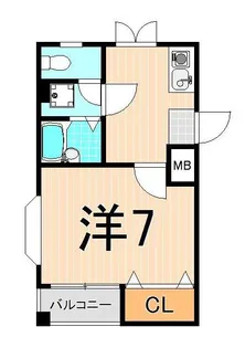 クリスタル綾瀬【1階】の間取り