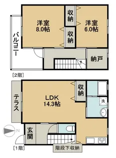 メゾンド・墨 壱号館の間取り