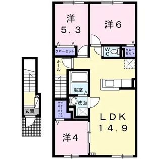 プラネット ナンバーゼロ【2階】の間取り