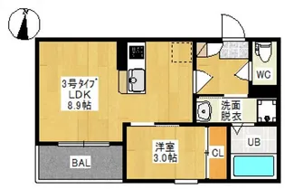 REGALEST ARVITA【3階】の間取り