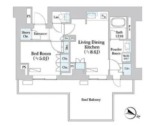 パークアクシス千歳船橋【5階】の間取り