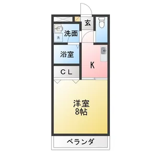 レ・セゾン小向 A【1階】の間取り