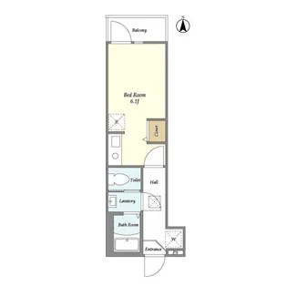 Le Paradise 中原【3階】の間取り