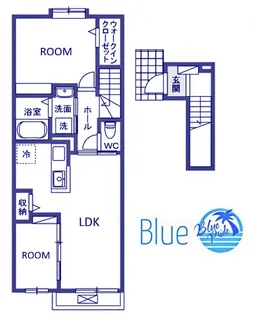 グリーンルーム鵠沼海岸【2階】の間取り