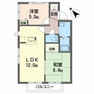 ディアス桜屋敷【2階】の間取り