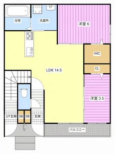 エルガーデン早出【1階】の間取り