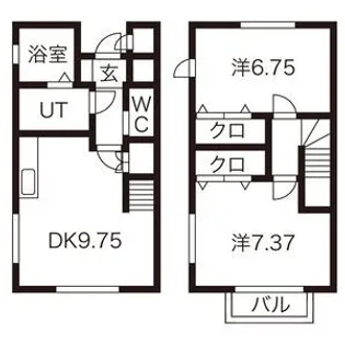 スカイタウンヨシダC棟【1階】の間取り