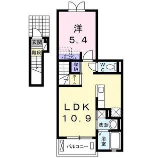 エルベッタ城東【2階】の間取り