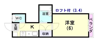 ソラーナ光陽【2階】の間取り