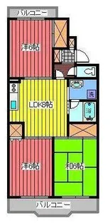 ホワイトオークヴィラ中尾台【2階】の間取り