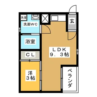 フォルテ黒川【3階】の間取り