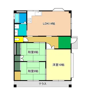グランドステージ土佐市役所前【1階】の間取り