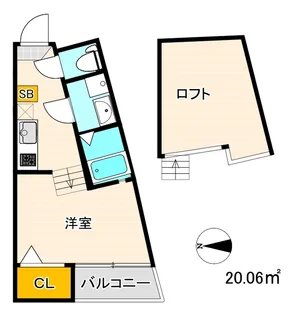 パイントール別府【2階】の間取り
