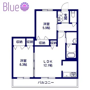 ソレイユ湘南G【3階】の間取り