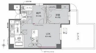 シャーメゾンうめきた【1階】の間取り