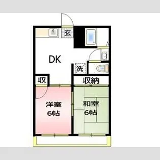 グリーンハイム小形3【2階】の間取り