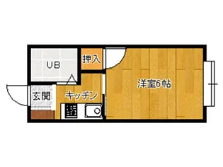 幸ハイツ【1階】の間取り