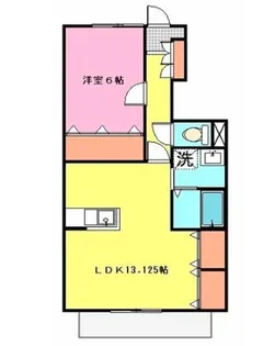 メモリーハイツ【1階】の間取り