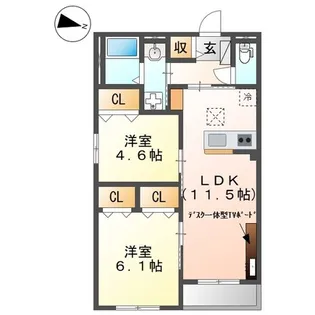 ボーネ【3階】の間取り