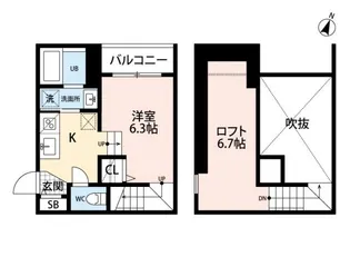 Affitto 熊本駅前(アフィット)【1階】の間取り