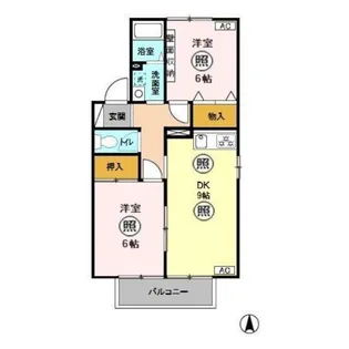 クロワール【1階】の間取り
